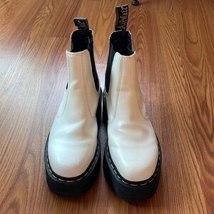 Free People Dr Marten Platform Chelsea Boots.